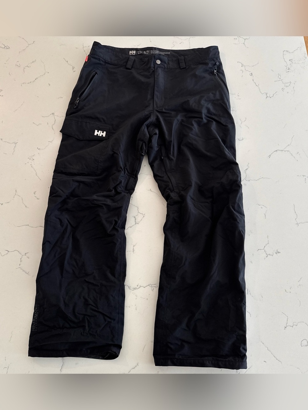 Helly Hansen Men’s Black Waterproof Winter Pants Ski Relaxed Fit